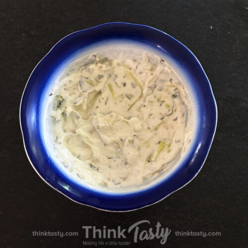 creamy homemade tzatziki