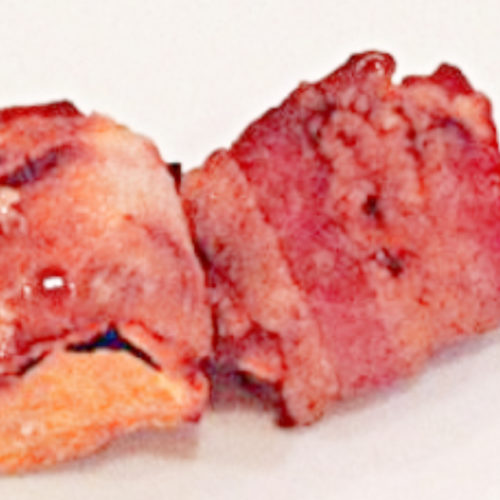 cubes of butternut squash wrapped in bacon