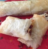 Sun-dried Tomato and Mozzarella Cigars