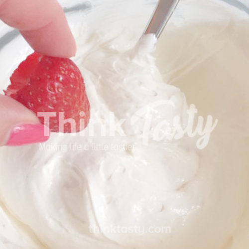 cream cheese and marshmallow fruit dip