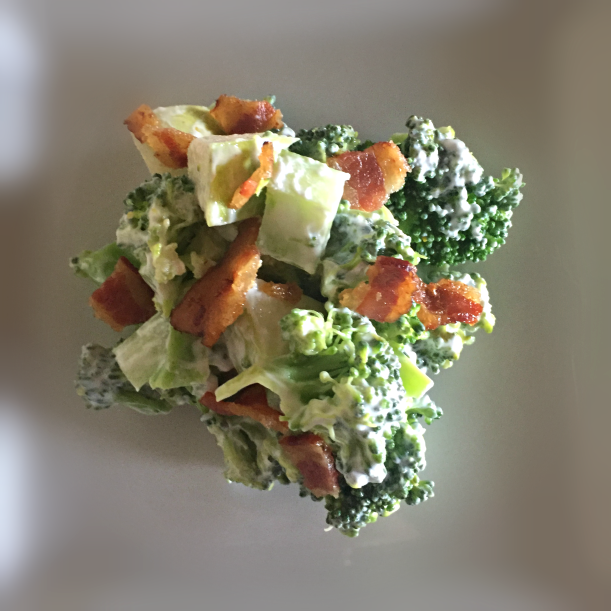 Broccoli Apple Bacon Salad Think Tasty