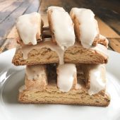 frosted apricot biscotti
