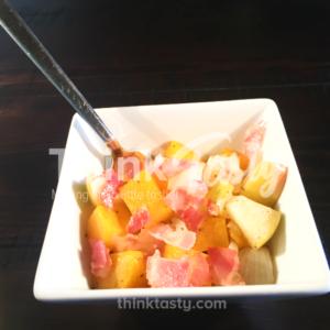 warm salad with butternut squash and apples