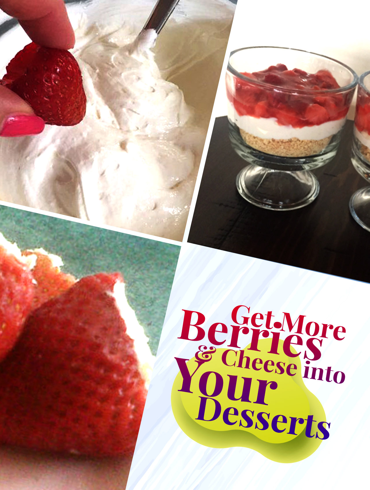 desserts made with berries and cheese