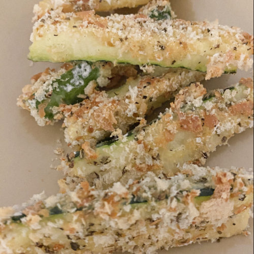 Baked zucchini fries