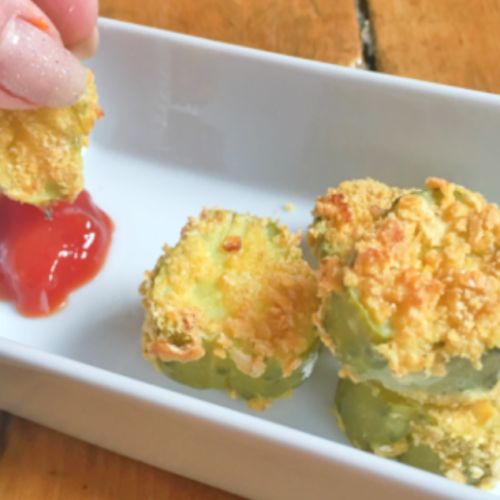 oven broiled fried pickles