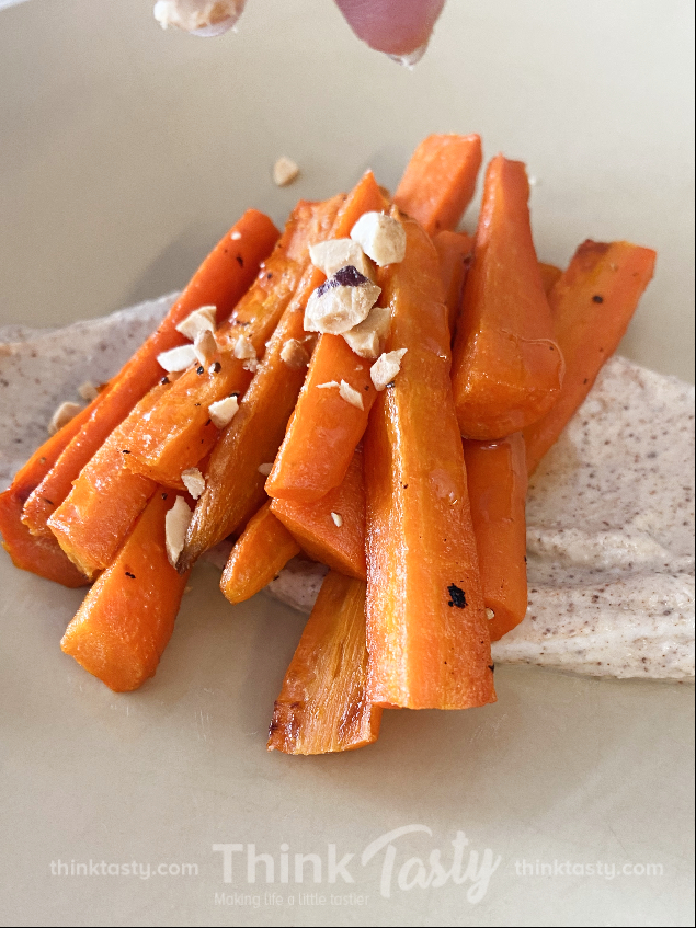 roasted carrots with spiced yogurt