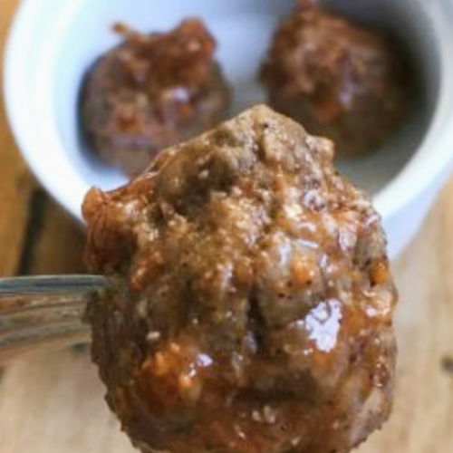 saucy bourbon meatballs