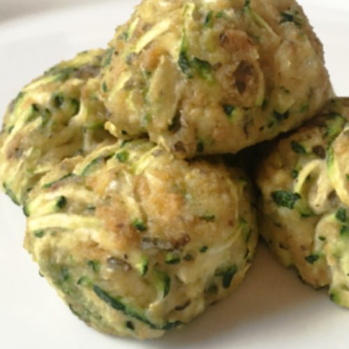 zucchini ricotta balls