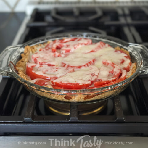 tomato pie with a saltine crust